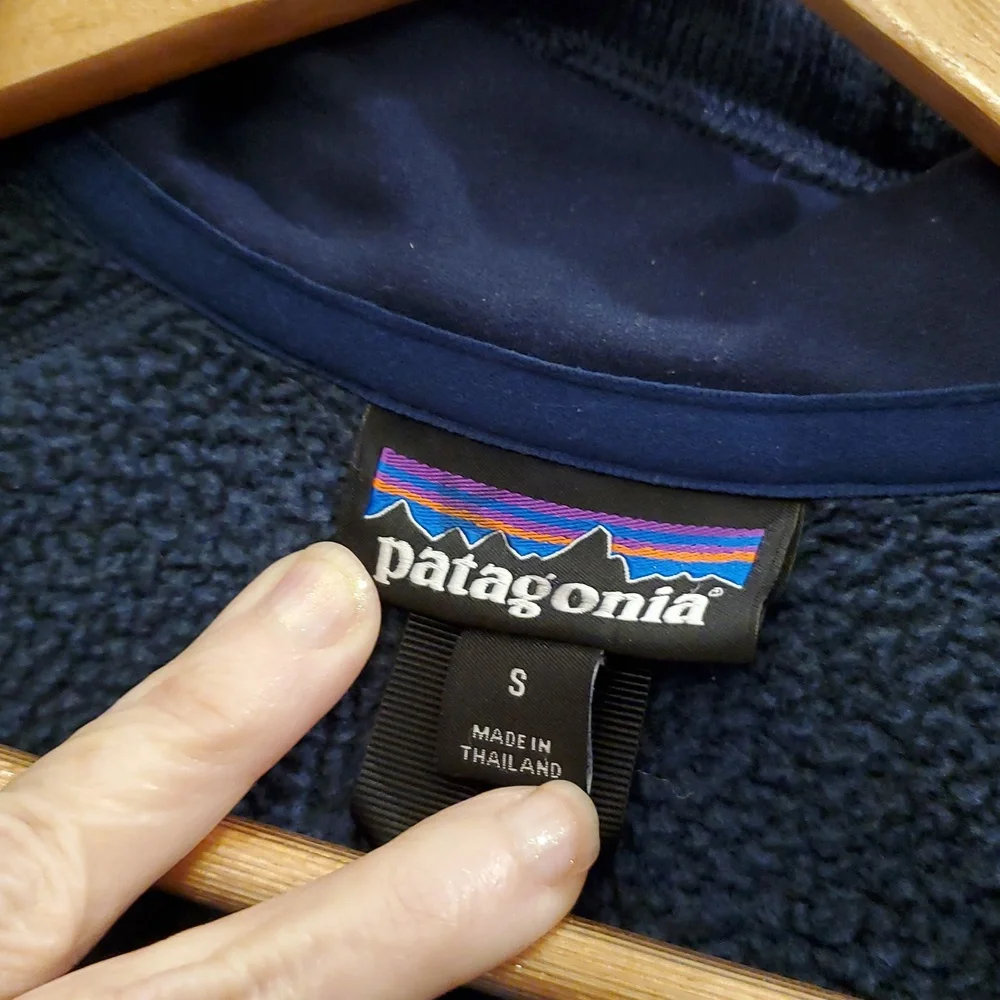 Patagonia Better Sweater Navy Blue Jacket Women Small Quarter Zip Pullover - Picture 8 of 13